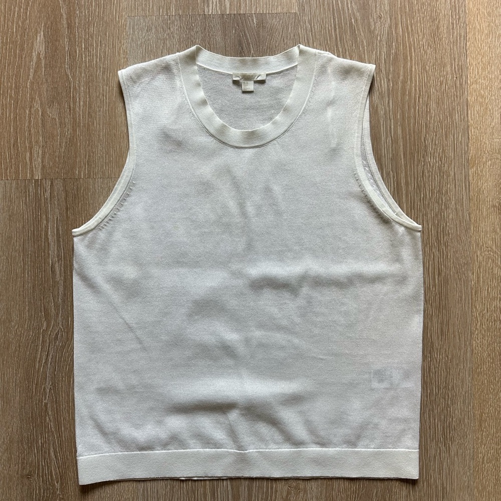 COS Ivory Knit Sleeveless Top